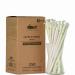 Blowholes Standard Size Eco-Friendly Sturdy Paper Straws (individually wrapped) 250 Count - White