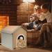 MARUNDA Heated Cat House - Indoor & Outdoor Kitty Shelter for Winter - Easy Assembly, Warm & Cozy (2 Step Finish) - Buy Online on GoSupps.com