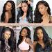 20 Inch Body Wave Lace Front Wig - 150% Density Brazilian Virgin Human Hair w/ Baby Hair for Black Women - Buy Online on GoSupps.com
