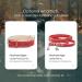 Freudiertier Spicy Red Leather Dog Leash | Adjustable & Stylish | Amstelpark Collection - Made in Holland (25mm Wide) - Buy Online on GoSupps.com
