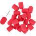 Nail Art Sanding Cap Set - Manicure Pedicure Tool for Home Salon (Red) - 16 x 25mm - Buy Online on GoSupps.com