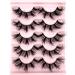5 Pairs Cat Eye Lashes Natural Look 16MM Fox False Eyelashes Gorgeous Wispy Faux Mink Lashes (5 Pairs MSD11)