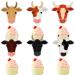 Farm Cow Themed Happy Birthday Cupcake Toppers 18-PC Set - This is a great cow-themed birthday party baby shower party or bull-themed party decoration for a boy or girl - SugarGera