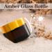 SUQURTOM 10x30ml Amber Cosmetic Glass Containers - Refillable Cream Jars for Lotions & Essential Oils - Buy Online on GoSupps.com