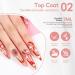 PEACECOLOR 3 x 7ml Gel Polish Gel No Wipe Top Coat Shine Finish and Long Lasting Soak Off UV Nail Lamp Gel A4 - Buy Online on GoSupps.com