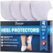Ballotte Premium Silicone Heel Protectors (Small - 4 Pack) | Gel Heel Pads/Silicone Socks for Women & Men - Pain Relief for Cracked Heel | Blister Prevention Heel Cups/Cushions for Plantar Fasciitis Small (4 Pack)