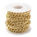16.4 Feet Aluminum Curb Chains 2mm Twisted Links Cross Cable Chains Golden Plated with Spool for Pendant Necklace Jewelry Making 1Gold-10x6.5x1.8mm