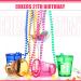 12 Pack Finally 21 Birthday Shot Glass Necklace - Legal Plastic Shot Glasses on Beaded Necklace - Party Supplies in 6 Colors - Buy Online on GoSupps.com