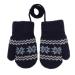 TINAYAUE Thicken Children's Fleece Knitted Gloves Cute Snow Furry Thermal Mittens for 1-2 Age Baby Girls & Boys Toddlers Crawling Winter Warm Gloves Kids Xmas Birthday Gift Navy Blue