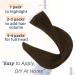 RUNATURE Brown Tape in Human Hair Extensions - 20 Inch 50 Gram Real Human Hair - #4 Brown Tape in Extensions - Buy Online on GoSupps.com