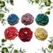 Set of 6 Beautiful Peony Flower-Shaped Scented Candles | Perfect for Special Occasions | International Shipping Available - Buy Online on GoSupps.com
