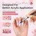 SAVILAND Acrylic Nail Brush Set - Professional Size 6 8 10 for Acrylic Powder Application | Black Round Nail Art Brushes with Sturdy Handle - Ideal for Home Salon Manicure Tools - Buy Online on GoSupps.com