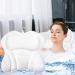 Purpledi Bath Cushions, 4D Bath Cushion with 6 Suction Cups Non-Slip and Powerful for Spa Pillow, Hot Tub, Spa Home, Neck Pil