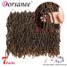 Dorsanee 14 Inch Faux Locs Crochet Hair 7 Packs 1B/27 - Pre-looped Distressed Goddess Locs for Black Women - Buy Online on GoSupps.com