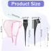 Bewudy 2 Sets of Hair Coloring Kits Hair Highlighting Caps Hair Dye Cap Disposable Hair Art Frosting Cap with Plastic Crochet Hook and Hair Dye Brushes for Salon Hair Dyeing Hairdressing (Pink) - Buy Online on GoSupps.com