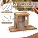 Durable Wood Squirrel Feeder | Solid Structure, Ideal for Corn & Peanuts | Outdoor Funny Squirrel Feeder - Buy Online on GoSupps.com