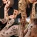 SOOVSY 70 Sheets Temporary Tattoo: 10 Half Arm Tattoos for Men & Women - Long Lasting Fake Tattoo Stickers in Color-05 - Buy Online on GoSupps.com