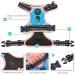 Phoepet Reflective Dog Harness with Handle | Durable M Size - Blue | 2 Metal Rings 3 Buckles Comfortable Fit for 14-20 lbs (Chest 16-28) - Buy Online on GoSupps.com