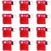 Buy 12x Ventilation Mask Key Ring | Flexeo CPR Mask | Red & Black | Mouth-to-Mouth Protection | First Aid Resuscitation Cloth | International Shipping - Buy Online on GoSupps.com