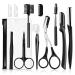 11PC's eyebrows set tweezers pluck eyebrow razor set with eyebrows comb tweezers razors brushes scissors set slightly perfect eyebrow shapes create