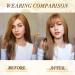 Sofeiyan 100% Remy Human Hair Pony Clip-in Fringe Bangs - Natural Red-Brown Clip-in Extensions for Women - Buy Online on GoSupps.com