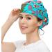 MUKJHOI Adjustable Flower Leaves Working Cap for Women Men | Bouffant Hat with Sweatband - Buy Online on GoSupps.com