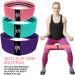 Resistance Bands Set for Legs and Glutes - Non-Slip Booty Bands for Women & Men - Hip Circle Back Stretcher - Includes Workout Booklet - Set of 3 (Pink-Blue-Purple) - Buy Online on GoSupps.com