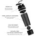 Artoid Mode 720ml Inspirational Protein Shaker Bottle - Twist & Lock Protein Box - BPA Free Black/Grey - Buy Online on GoSupps.com