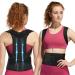 Back Brace for Women Men Adjustable Posture Corrector Improve Posture Lumbar Support Shoulder Lower Upper Back Pain Relief Large