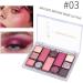 12 Color Matte Eyeshadow Palette Glitter Eye Shadow Long Lasting Make up with Sweat Resistance Multifunctional for Leisure Parties Weddings Goforwealth - Buy Online on GoSupps.com