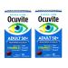 Ocuvite Adult 50+ Eye Health Vitamins and Mineral Supplements with Lutein Zeaxanthin and Omega-3 90 Soft Gels (Pack of 2)