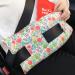 BNRendles Hysterectomy Abdominal Seat Belt Pillows with Ice/Hot Pocket for Post Surgery, Tummy Tuck Cushions Pads Protectors C-Section Recovery Gift, Hook N Loop Tape Camellia