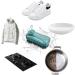 Shakven Soap Dispenser Brush | Safe Dishwashing Brush - Kitchen Scrubber Brush Multifunctional Dishwashing Brush Shoe Brushes for Clothes Dishes Red - Buy Online on GoSupps.com