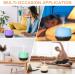 Liphier Multifunctional Essential Oil Diffuser - 500ML Aromatherapy Diffuser with Remote Control Two Mist Modes Eight LED Lights Auto Shut-Off Safety Switch for Home Bedroom Office (Black) - Buy Online on GoSupps.com