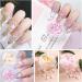 3D Flower Nail Charms - Acrylic Charms with Gold/Silver Beads for Nail Art - 6 Boxes - Nail Accessories for Women/Girls - DIY Nail Design - Buy Online on GoSupps.com
