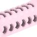 JIMIRE 5D Fluffy Wispy Half Lashes - Natural Accent Cat Eye False Eyelashes - 7 Pairs Pack - Buy Online on GoSupps.com