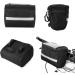 Lixada Bike Basket Bag | Reflective Stripe | Handlebar, Frame, Front Tube, Pannier Bag | Black - 21.5*13.5*16.5CM - Buy Online on GoSupps.com