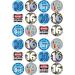 24 Boy Birthday 16 Edible Wafer Cup Cake Toppers - Buy Online on GoSupps.com
