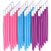 30 Pieces Plastic Handle Nail Cuticle Pusher Rubber Tipped Nail Cleaner Colored Nail Art Tool for Men and Women Christmas Valentine's Day Giving(Blue Purple and Pink)