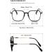 Vevesmundo Blue Light Filter Reading Glasses - Stylish Rectangular Anti-Blue Light Glasses for Men & Women - Metal Frame - 0.0 Magnification - Buy Online on GoSupps.com