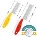 Pet Hair Buster Comb - Stainless Steel Small Animal Grooming Comb for Rabbits, Hamsters, Guinea Pigs - Red and Yellow - 2 Pieces - Buy Online on GoSupps.com