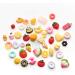 Slime Charms Food Set - 25pcs Mixed Lot Resin Flatback Cute Food Charms for DIY Crafts and Scrapbooking - Buy Online on GoSupps.com