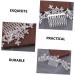 FRCOLOR Rhinestone Alloy Hair Comb bride headpieces for wedding rhinestone hair accessories flower hair accessories Wedding Bridal Hair Comb Flower Hair Comb Wedding Hair Comb the flowers - Buy Online on GoSupps.com