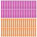 starze Perm Rods Set Cold Wave Rods Perm Rods for Natural Hair Hair Roller Curler Perm Rods for Long Hair Curly Rods Tools for DIY, Orange,White,Beige,Purple
