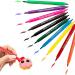 Airber Edible Pen - 10 Colors Rainbow Dust Edible Markers | Double Head Available Edible Markers For Cookie Decorating Baking Party Decorating