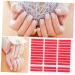 POPETPOP 5 Sheets Nail Art Tape Adhesive Nail Tape Two Sided Tape Nail Display Stands Tape Doublesided Tape Nail Display Tape Transparent Tape Heavy Red Exercise Rack Plastic - Buy Online on GoSupps.com
