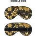 SSIMOO Black & Gold Floral Eye Mask - Ultra-Soft Light-Blocking for Comfort & Restful Sleep | International Shipping - Buy Online on GoSupps.com