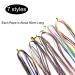 56pcs Colorful Hair Tinsel Extensions for Girls & Women - Party Highlights & Glitter Hair Thread for Braiding - Buy Online on GoSupps.com