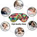 Buy SSIMOO Colorful Triangle Pattern Double-Sided Eye Mask - Soft Light Blocking for Quality Sleep - International Shipping Available - Buy Online on GoSupps.com