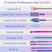 BQAN Tungsten Carbide Nail Drill Bits Set | 10Pcs 3/32 inch with 75 File Sanding Bands | Professional Manicure Pedicure Tool for Acrylic Gel Nails - Buy Online on GoSupps.com